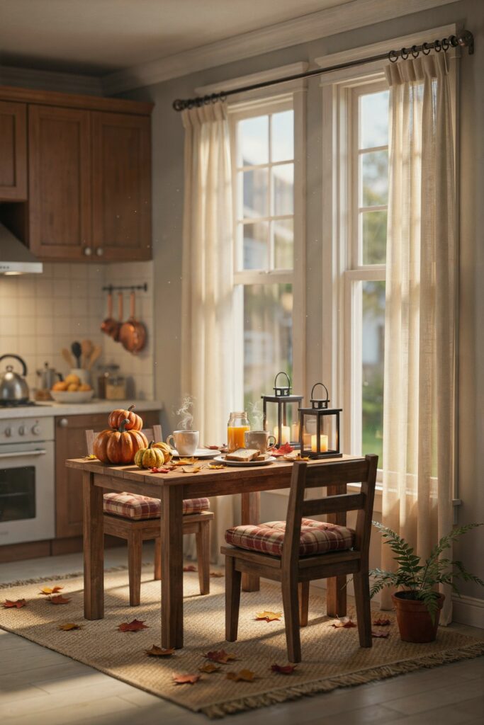 Fall Breakfast Nook Kitchen