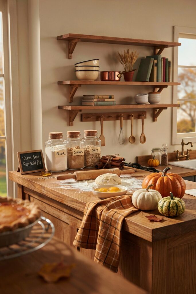Cozy Baking Station Kitchen