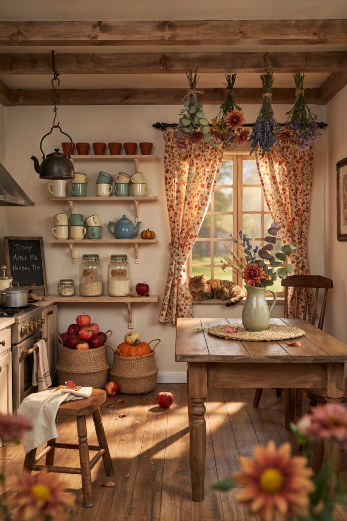 Cottagecore Fall Kitchen