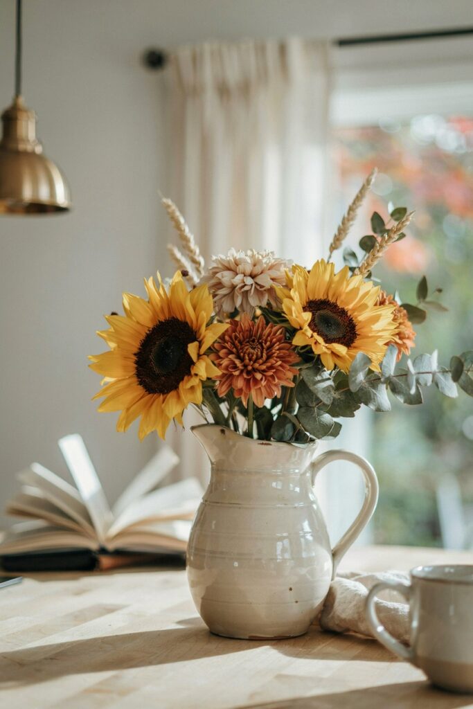 fall Floral Kitchen Bar Arrangement