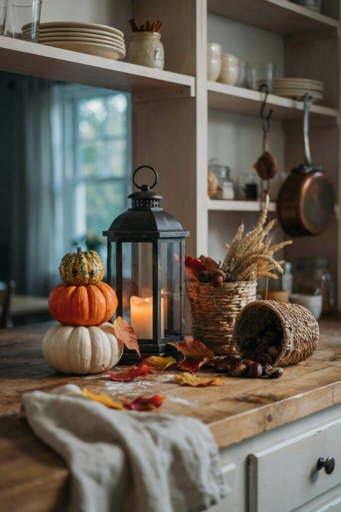 Vintage Lantern Corner Display
