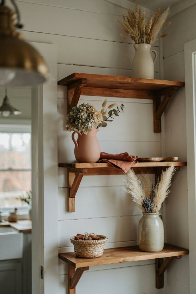 Dried Floral Arrangement Shelves