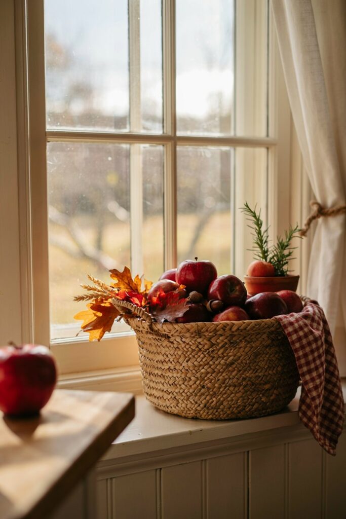 Apple Basket Window Corner