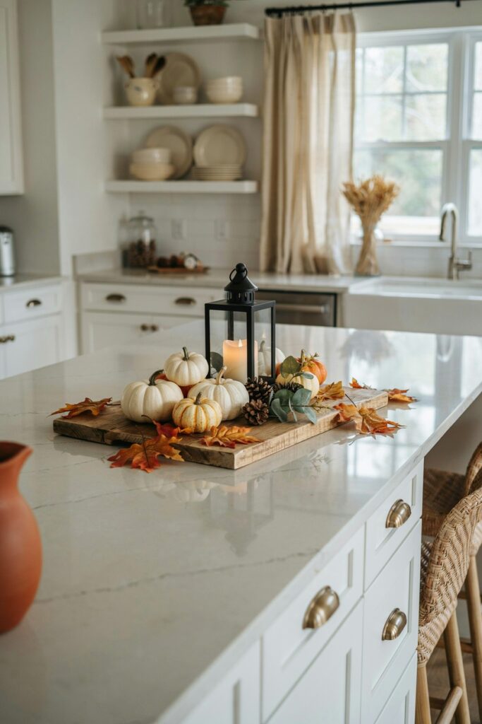 Pumpkin & Lantern Bar Display