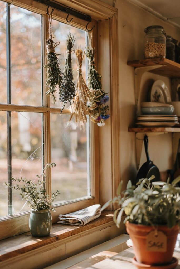 Hanging Dried Herb Bundles