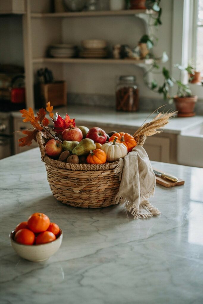Fall Fruit Basket Centerpiece