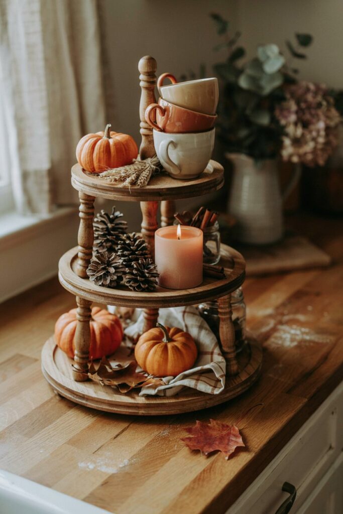 Tiered Tray Fall Display