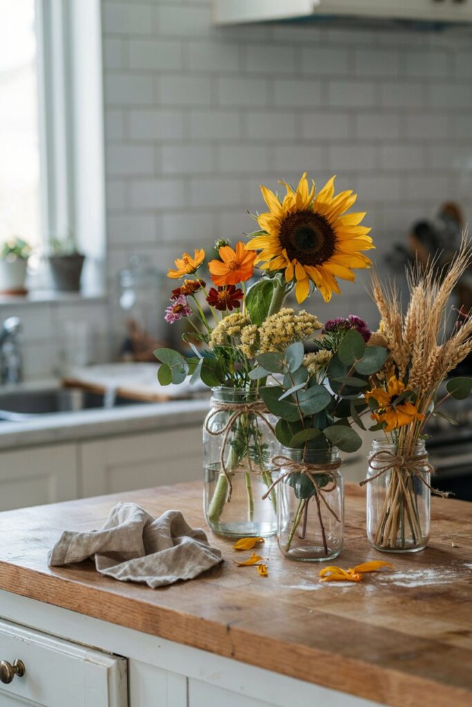 Mason Jar Floral Arrangement