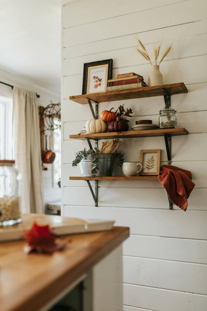 Layered Fall Artwork Display
