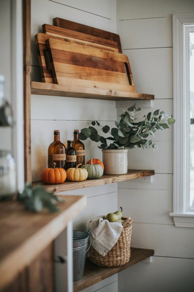 Wooden Cutting Boards & Fall Decor