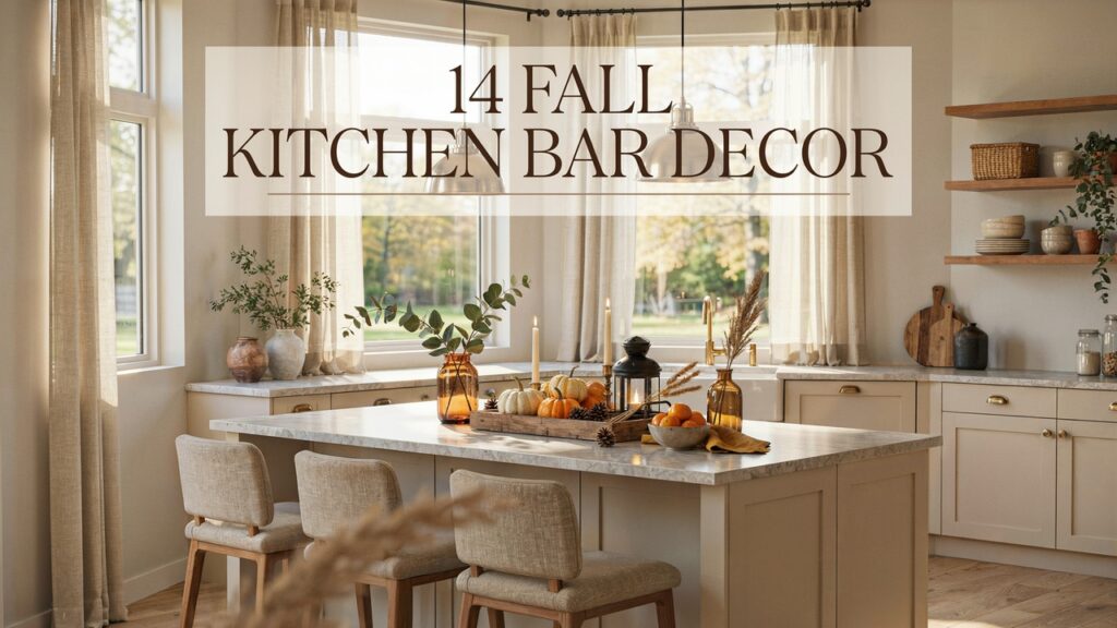 14 Fall Kitchen Bar Decor Ideas for a Cozy Seasonal Refresh fall kitchen bar decor