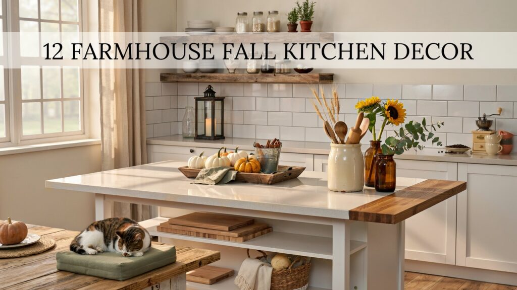 12 Farmhouse Fall Kitchen Decor Ideas for a Cozy Autumn Home 12 Farmhouse Fall Kitchen Decor Ideas for a Cozy Autumn Home