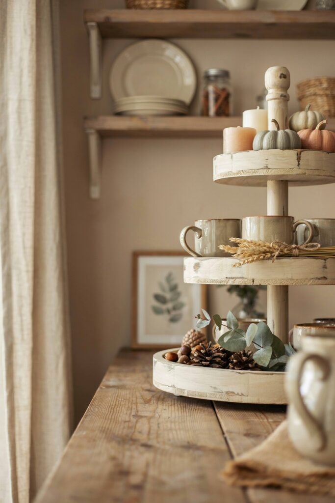 Tiered Tray Corner Display