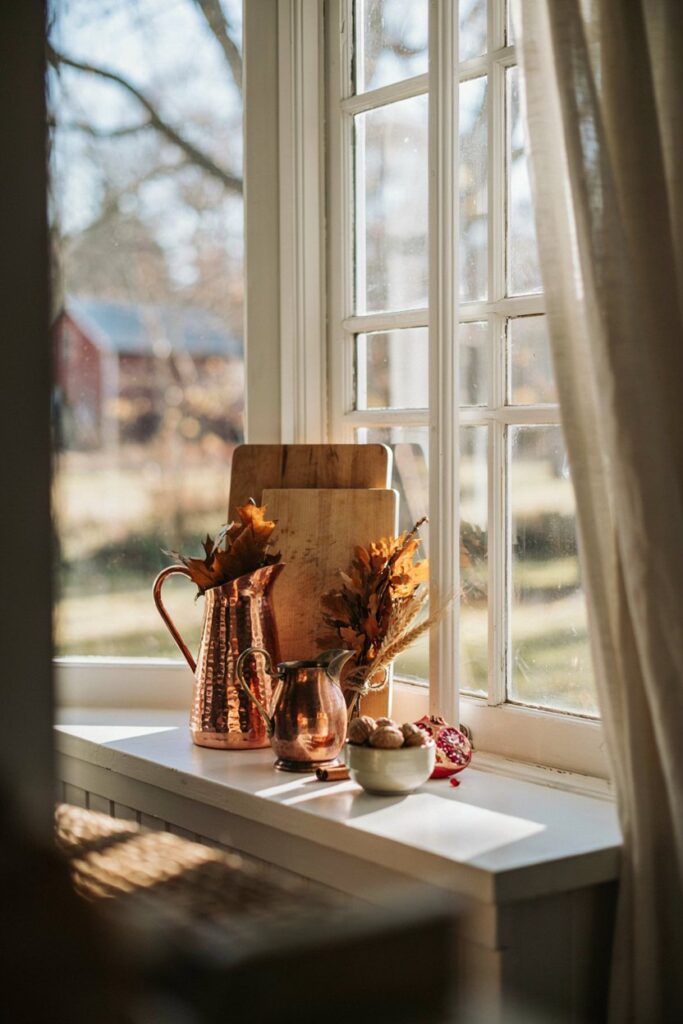 Copper & Wooden Accent Decor