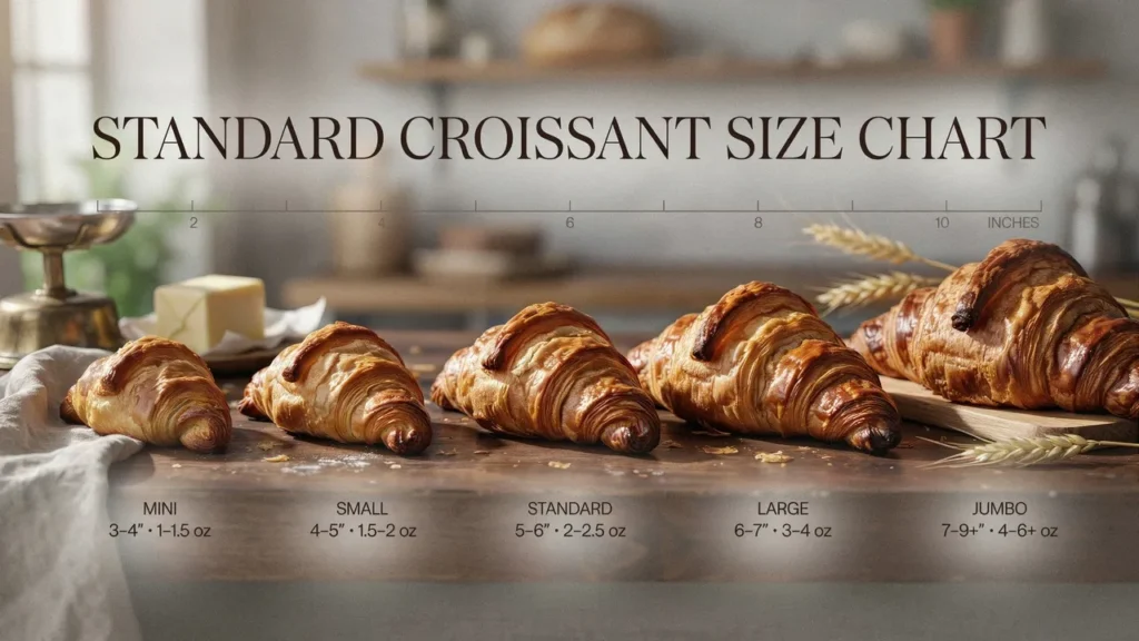 Standard Croissant Size Chart