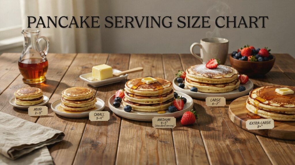 Pancake Serving Size Chart: Pancakes Per Person, Batter & Guide Pancake Serving Size Chart: Pancakes Per Person, Batter & Guide