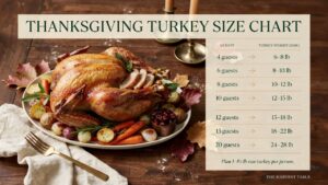 Thanksgiving Turkey Size Chart: Turkey Weight & Servings Guide