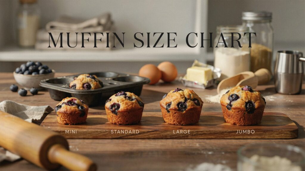 Muffin Size Chart: Muffin Dimensions & Serving Guide