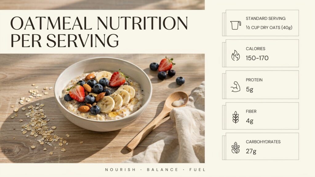How Oatmeal Serving Size Affects Nutrition
