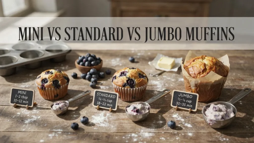 Mini vs Standard vs Jumbo Muffins