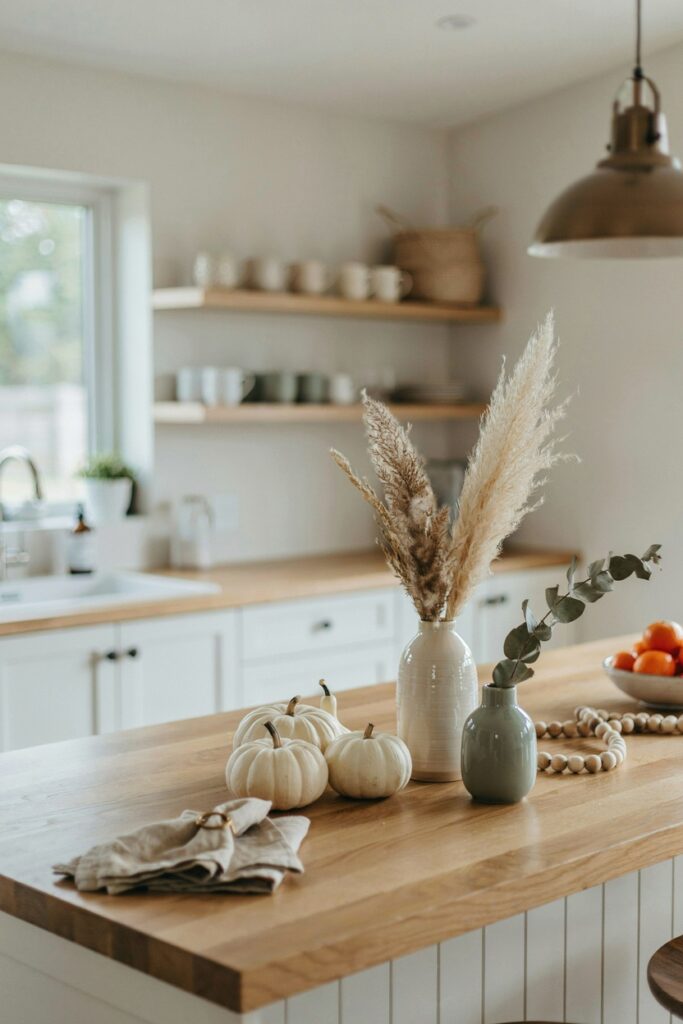 Neutral Farmhouse Bar Decor