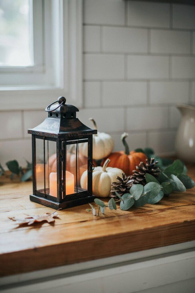 Lantern and Candle Display