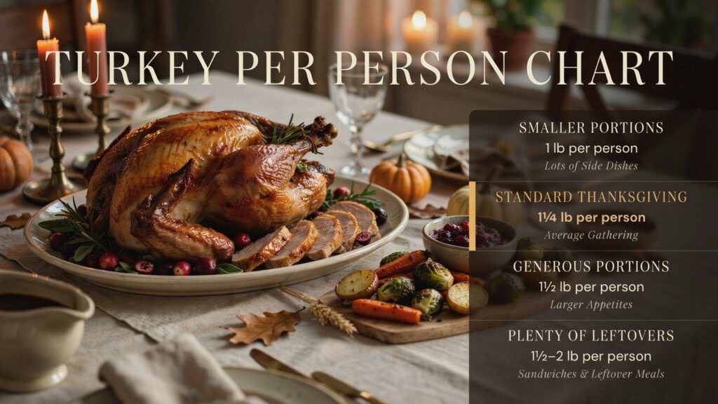 Turkey Per Person Chart