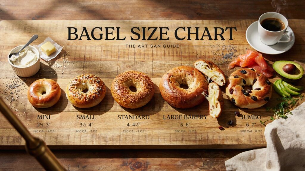 Bagel Size Chart: Guide to Bagel Sizes & Serving Portions