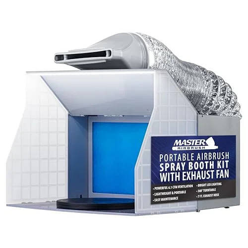 Efficient Airbrush Spray Booths For Clean Hobby Workspaces spray booth ventilation fans