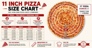 11 Inch Pizza Size Chart: Slices, Servings, Calories & Portion Guide