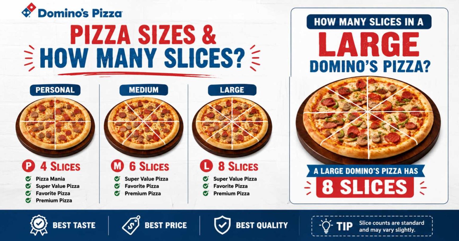 Pizza Sizes and Slice Guide