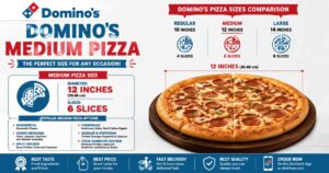 Domino’s Medium Pizza Size: Diameter, Slices, Servings & Complete Guide