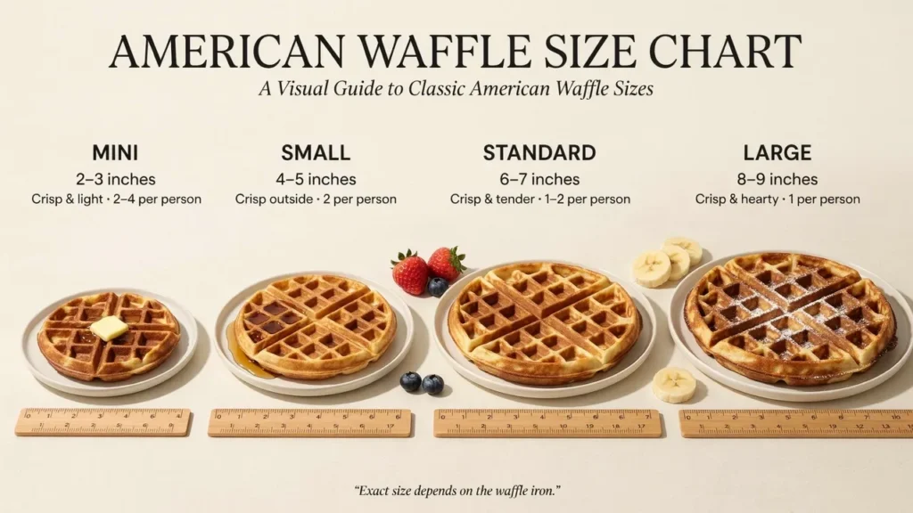 American Waffle Size Chart