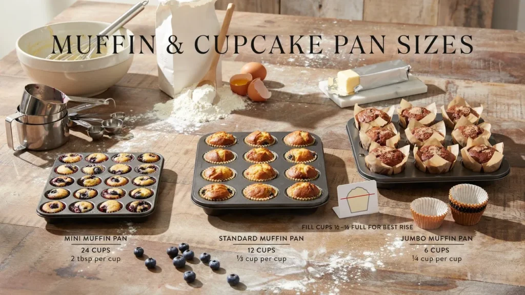Muffin & Cupcake Pan Sizes