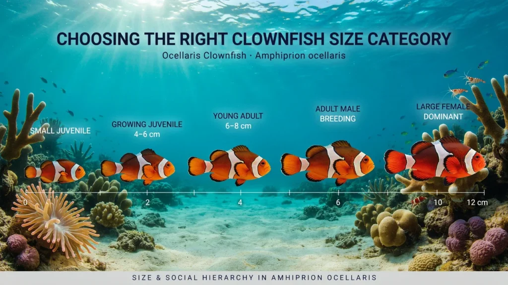 Choosing The Right Clownfish Size Category