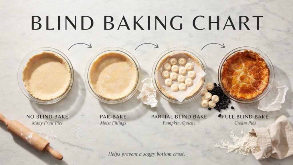 Blind Baking Chart