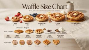 Waffle Size Chart: Types, Dimensions, Calories & Serving Guide
