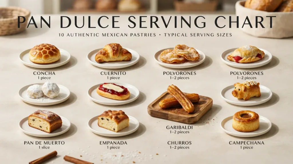 Pan Dulce Serving Chart