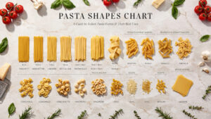 Pasta Shapes Chart: Types, Sizes, Uses & Best Sauces