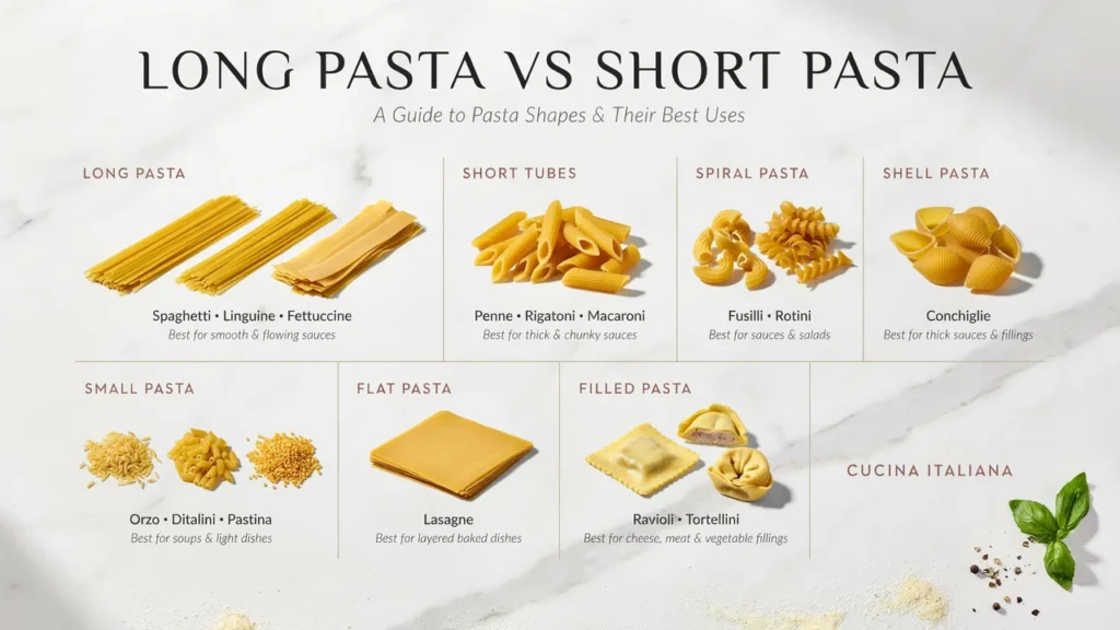 Long Pasta Vs Short Pasta