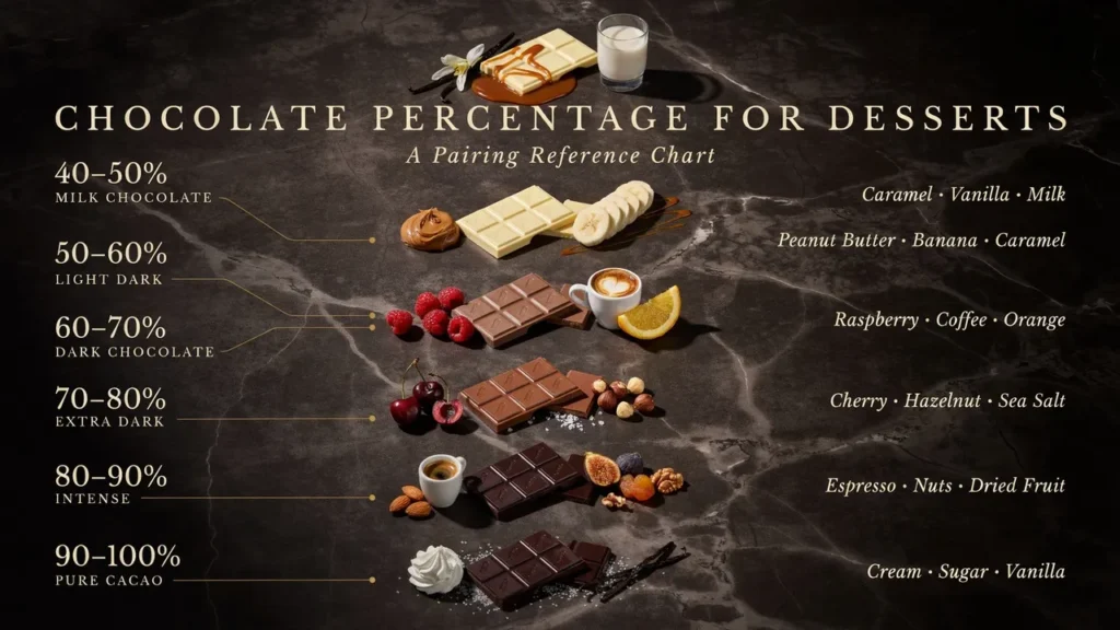 Chocolate Percentage For Desserts