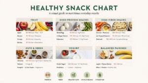 Healthy Snack Chart: Nutritious Options, Protein, Fiber & Serving
