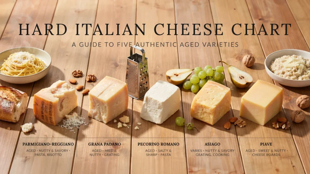 Hard Italian Cheese Chart