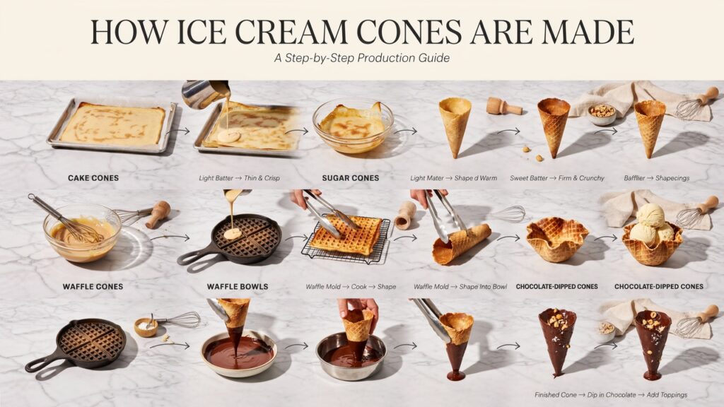 How Ice Cream Cones Are Made