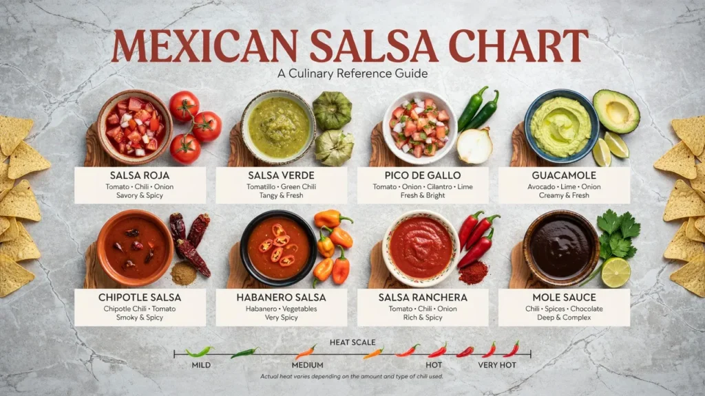 Mexican Salsa Chart