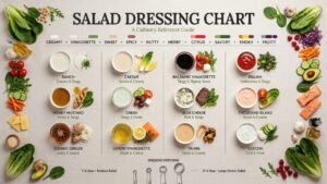 Salad Dressing Chart: Types, Ingredients & Best Salad Pairings