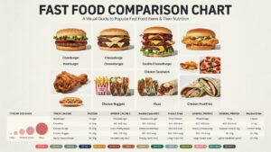 Fast Food Comparison Chart: Foods, Protein & Serving Sizes