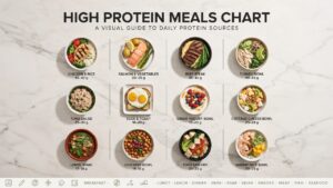 High Protein Meals Chart: Protein-Rich Foods, Serving Sizes