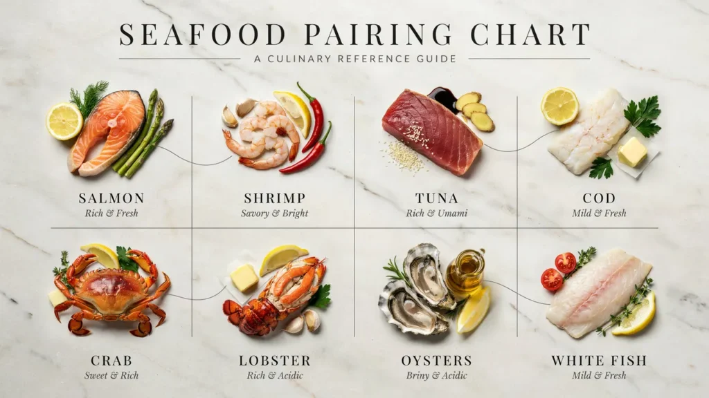 Seafood Pairing Chart