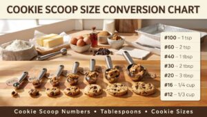 Cookie Scoop Size Conversion Chart